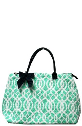 Large Quilted Tote Bag-BIQ3907/MINT